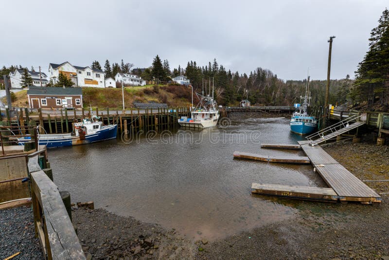 The Village of Halls Harbor in Nova Scotia Canada Stock Image Image