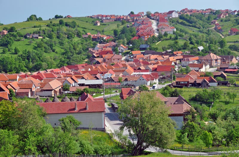 Village hill roofs