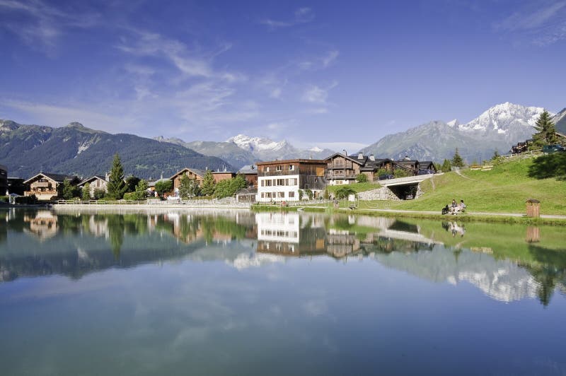 The village of Le Praz, close to the Vanoise NP