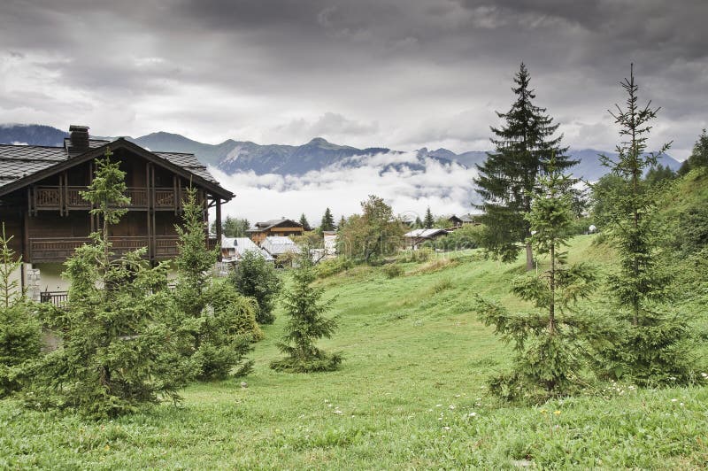 The village of Le Praz, close to the Vanoise NP