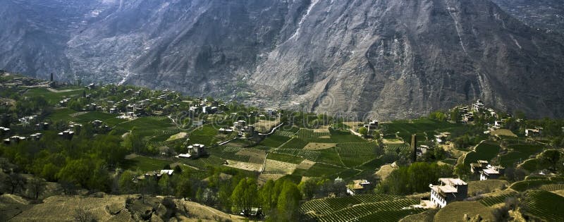 Village in mountains