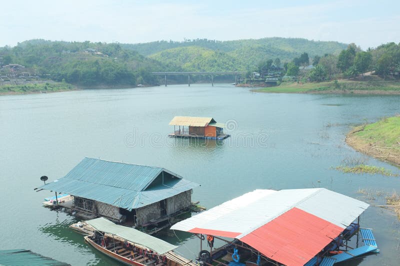 Village near border of Thai-Burma, foreigner`s passport can not cross border to Burma from Thailand in Sangkhla Buri district, Thai`s passport only. Village near border of Thai-Burma, foreigner`s passport can not cross border to Burma from Thailand in Sangkhla Buri district, Thai`s passport only.