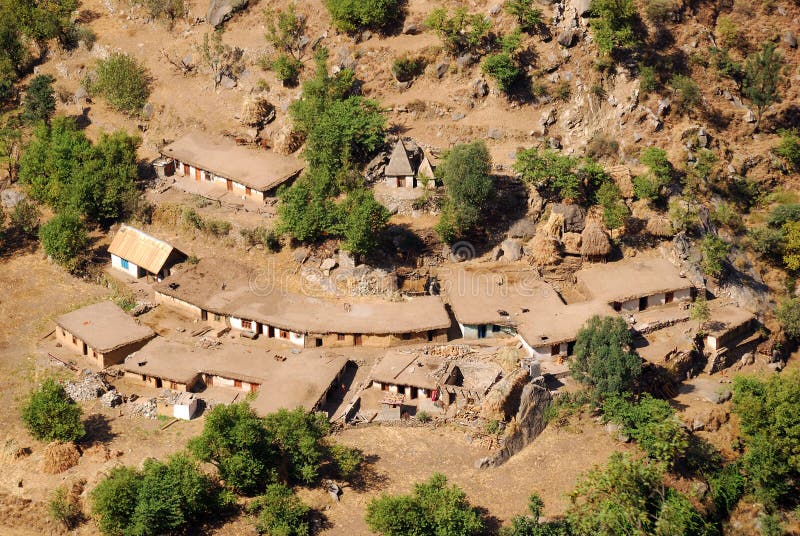 Village, Ramsu, Jammu, India royalty free stock image