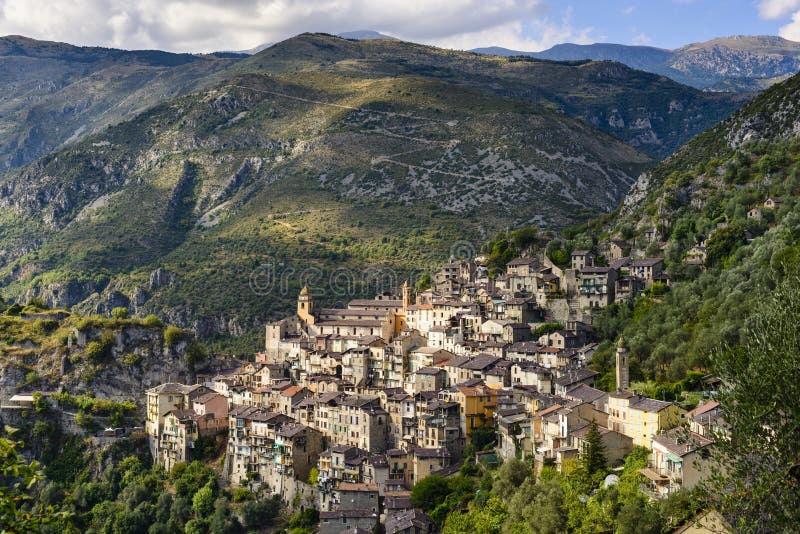 The Village of Saorge, Alpes-Maritimes, Provence in France
