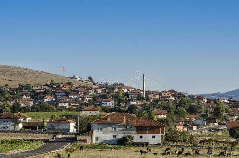 Village scene on the Anatolian plateau, Turkey
