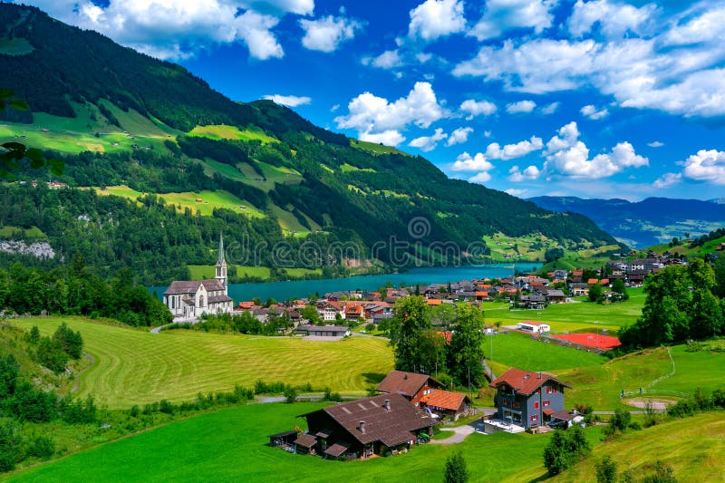Village suisse de Lungern, Suisse