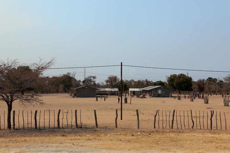 Villages and Poverty in Namibia Editorial Stock Image Image of house