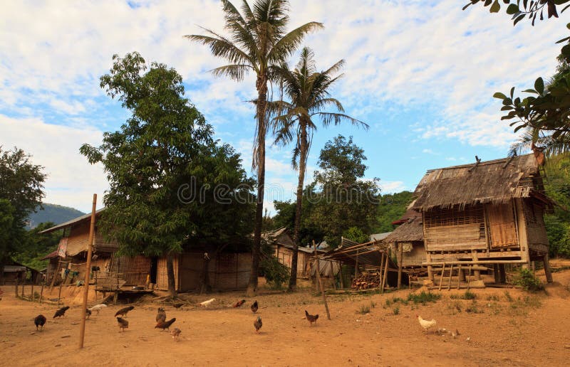 Villaggi nordici della tribù del Laos fotografie stock Villaggi nordici della tribù del Laos fotografie stock