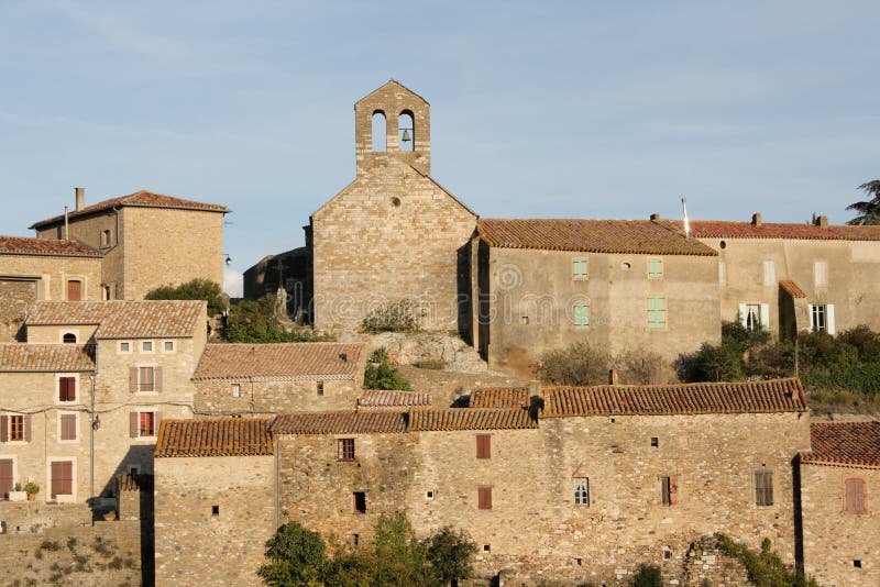 Villaggio di Minerve in Aude fotografia stock libera da diritti