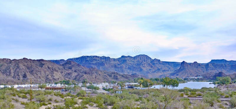 This recreational Home Village near the Colorado River provides people with an access to the river for boating and fishing on the west side. This recreational Home Village near the Colorado River provides people with an access to the river for boating and fishing on the west side.