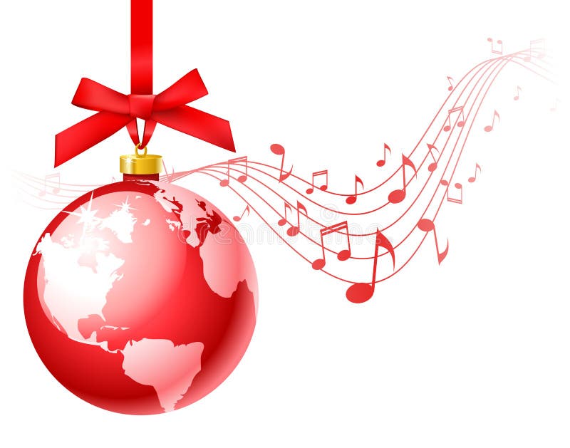 Vector christmas red carols background. Vector christmas red carols background