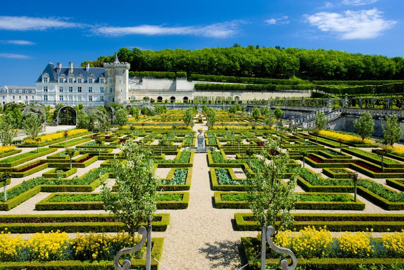 Villandry Castle with garden