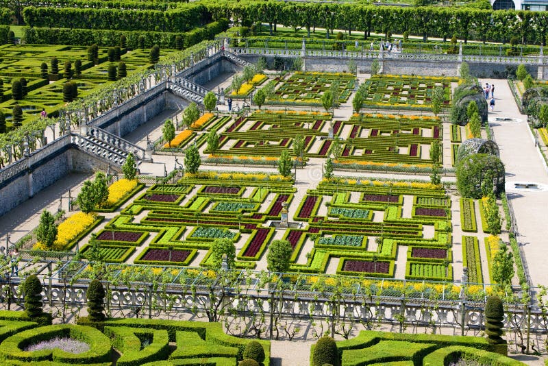 Villandry Castle& x27;s garden, Indre-et-Loire, Centre, France