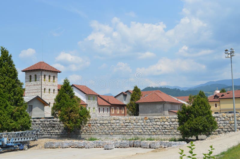 Ville d'Andric de Visegrad, Bosnie-Herzégovine photo stock Ville d'Andric de Visegrad, Bosnie-Herzégovine photo stock