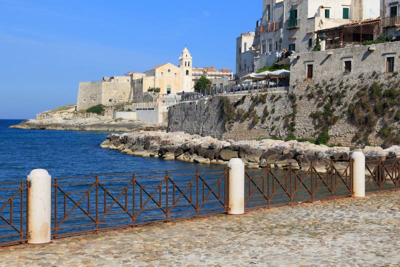 Ville de Vieste, Italie photographie stock libre de droits Ville de Vieste, Italie photographie stock libre de droits