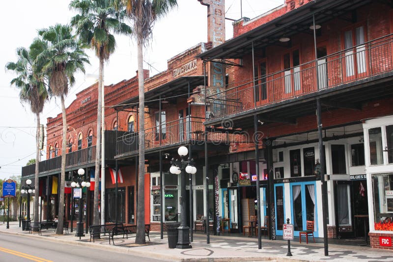 Ville de Ybor, Tampa, la Floride photographie stock Ville de Ybor, Tampa, la Floride photographie stock