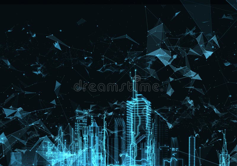 Ville futuriste abstraite illustration de vecteur Ville futuriste abstraite illustration de vecteur