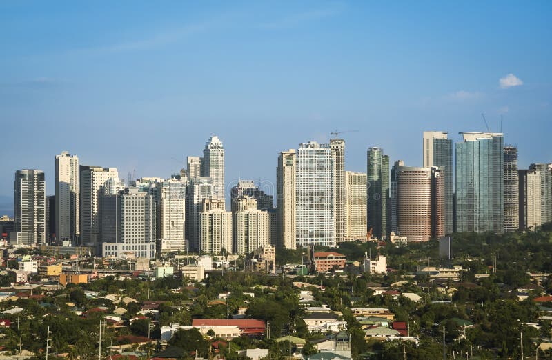 Ville Manille Philippines de makati de bonifacio de fort image stock Ville Manille Philippines de makati de bonifacio de fort image stock