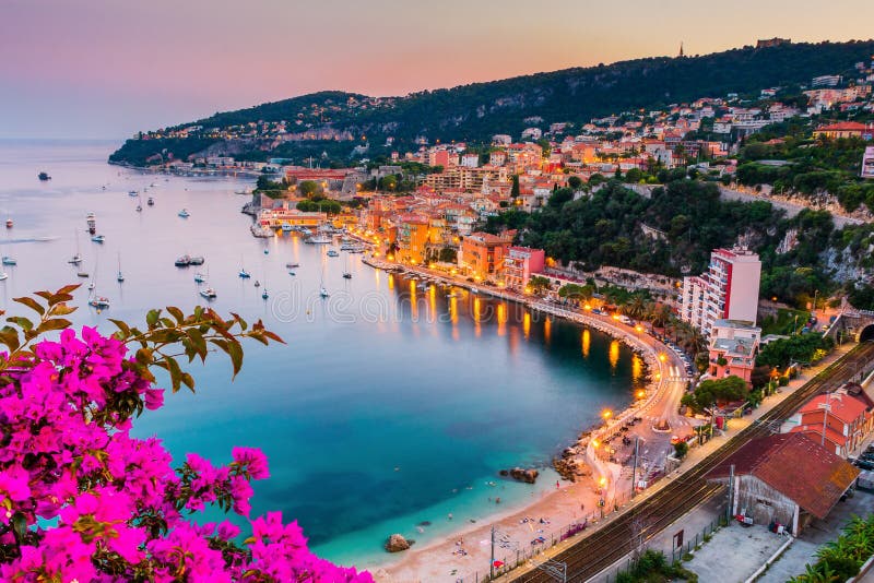 Villefranche Sur Mer, France. Seaside Town on the French Riviera. Stock ...