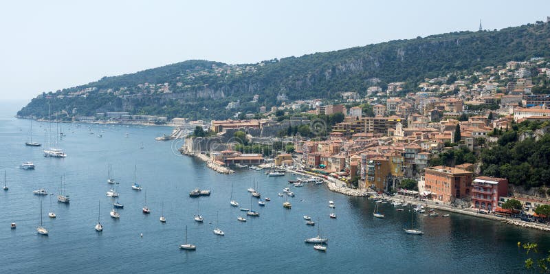 Villefranche-sur-Mer (Kooi d'Azur) stock foto Villefranche-sur-Mer (Kooi d'Azur) stock foto