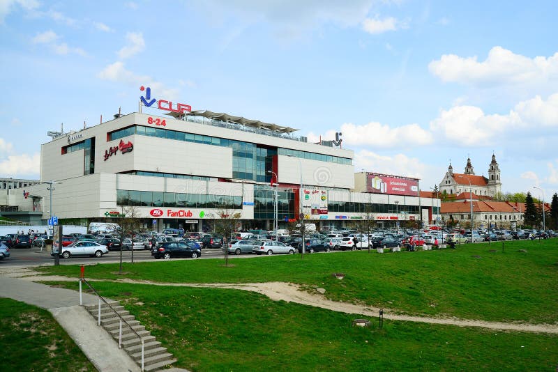 Central Shop Centre CUP in Vilnius City Editorial Stock Photo Image