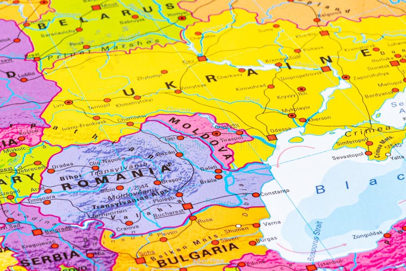 Map Of Moldova Europe European Union Editorial Photo Image Of Vilnius Lithuania March Map Moldova Europe European Union State Borders Capital Cities Rivers Seas Close Up Map 244191851