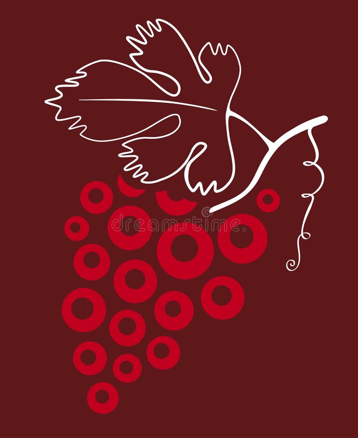 Vin de raisin illustration de vecteur Vin de raisin illustration de vecteur
