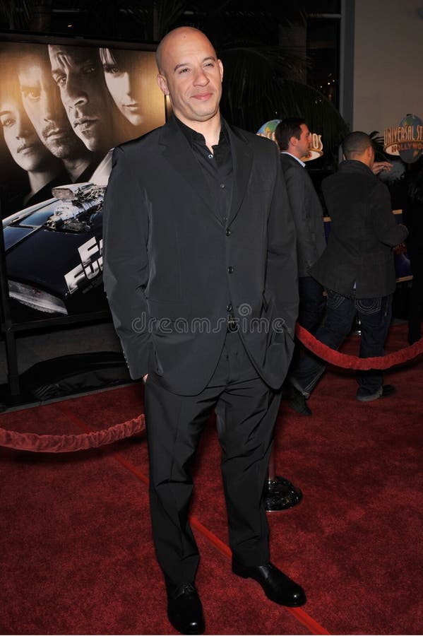 Vin Diesel at the world premiere of his new movie Fast & Furious at the Gibson Amphitheatre, Universal Studios, Hollywood. March 12, 2009 Los Angeles, CA Picture: Paul Smith / Featureflash