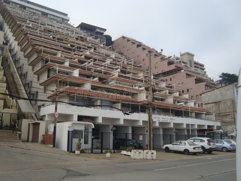 Casas En Vina Del Mar, Chile Imagen de archivo Imagen de valparaiso