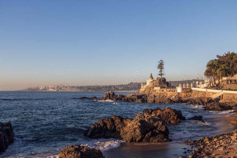 Vina del Mar Castle stock photo. Image of salt, pacific - 695144