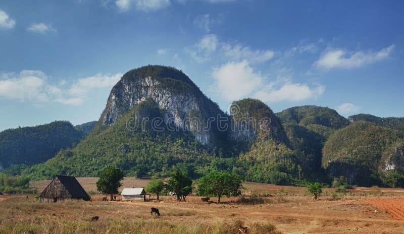 The Vinales Valley, Cuba stock photography