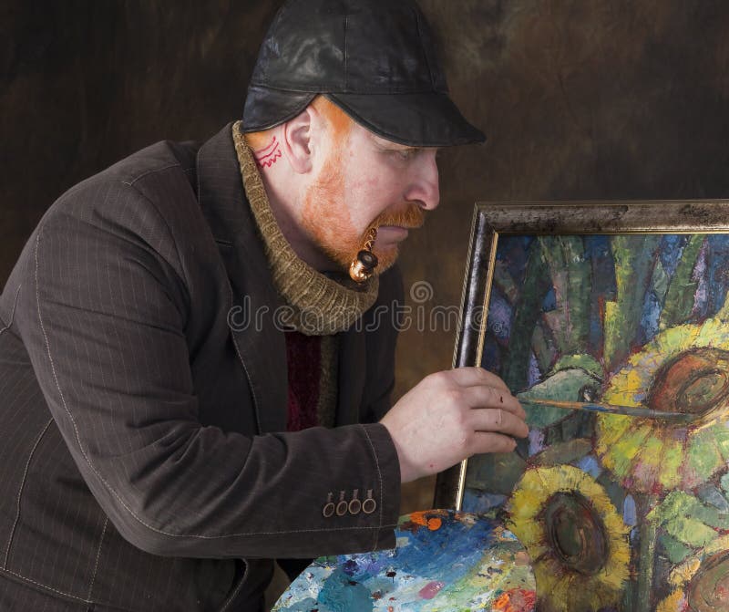 Vincent van Gogh-portret van toewijding royalty-vrije stock foto Vincent van Gogh-portret van toewijding royalty-vrije stock foto