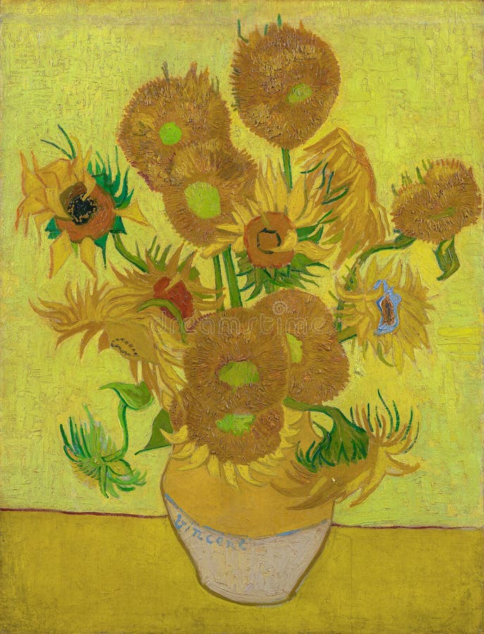 Vincent van Gogh, 1853-1890 The Sunflowers, 1889, oil on canvas. Van Gogh Museum, Amsterdam, Netherlands. Vincent van Gogh, 1853-1890 The Sunflowers, 1889, oil on canvas. Van Gogh Museum, Amsterdam, Netherlands