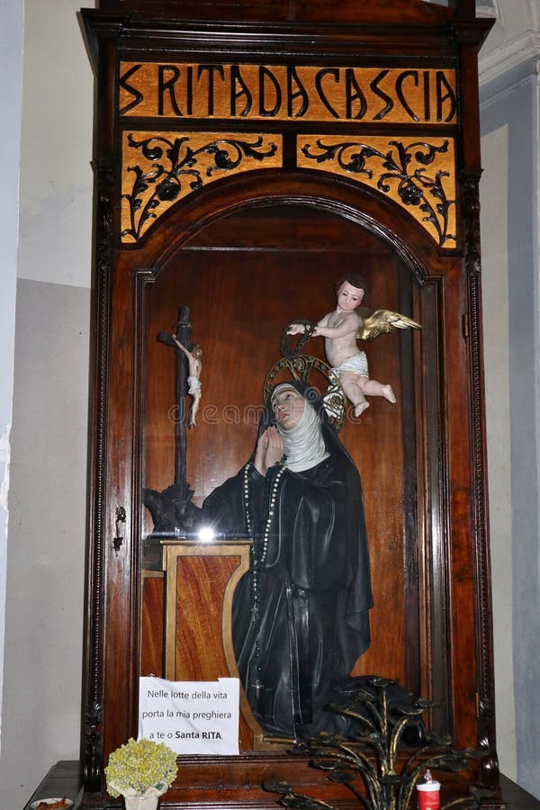 Statua Monumentale Di Santa Rita Vinchiaturo - Statua Di Santa Rita Da Cascia Nella Chiesa Di San