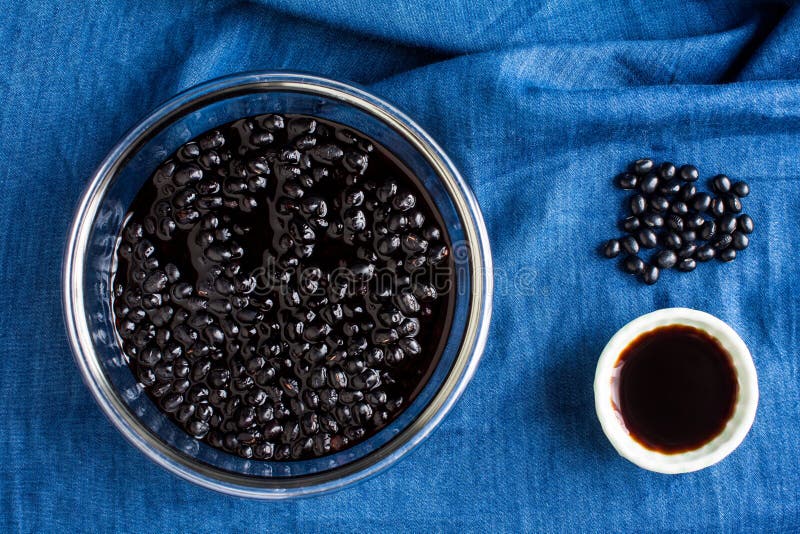 Vinegar Marinated Black Beans Stock Image Image of cloth, glass 83469283