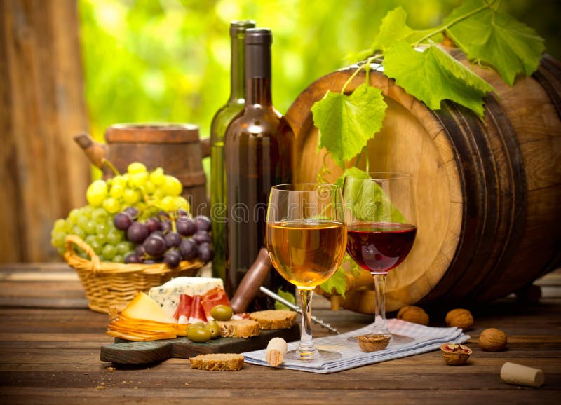 Vino e formaggio fotografia stock Vino e formaggio fotografia stock