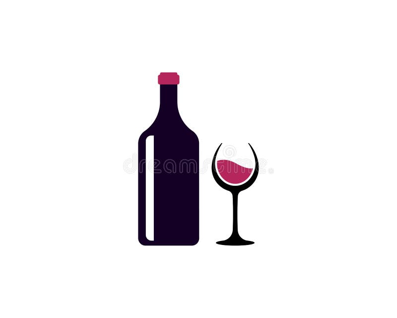 Vino Logo Design Template stock de ilustración Vino Logo Design Template stock de ilustración