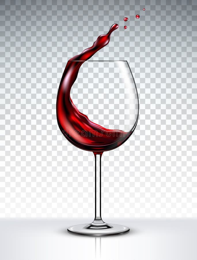 Vino rojo que salpica fuera de un vidrio libre illustration Vino rojo que salpica fuera de un vidrio libre illustration