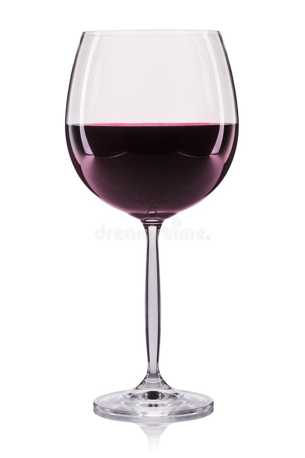Vino rosso in un vetro isolato su fondo bianco immagine stock libera da diritti Vino rosso in un vetro isolato su fondo bianco immagine stock libera da diritti