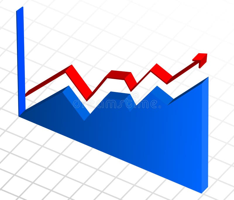 Vinst för tillväxt för graf för affärsdiagram