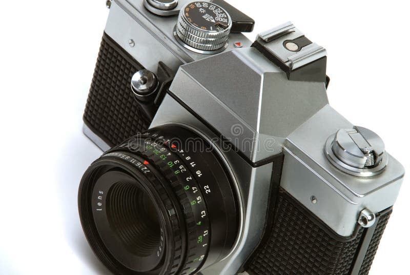 Vintage 35 mm Photo camera royalty free stock images