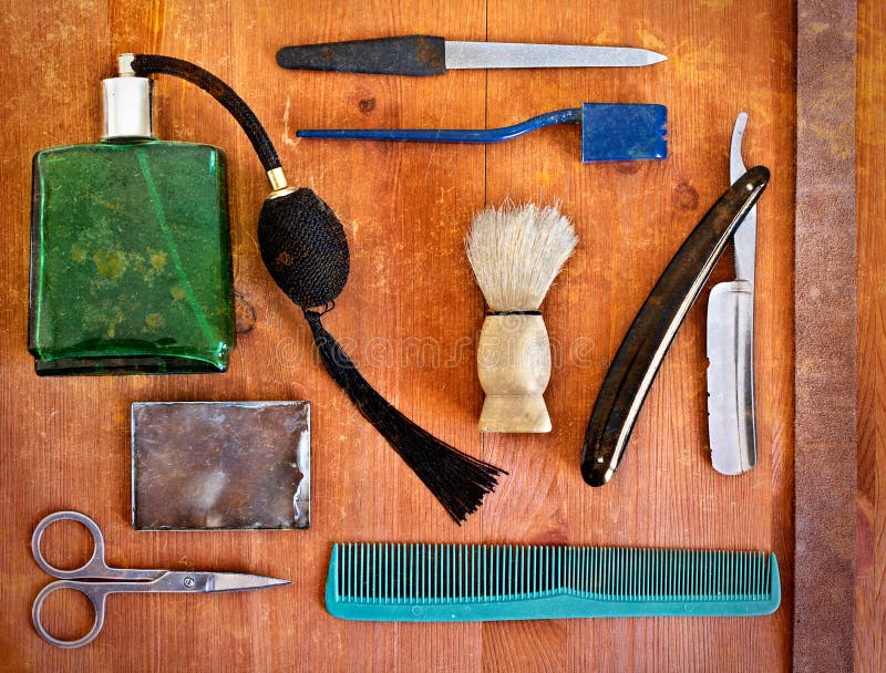 Vintage Accessories for Shaving. Stock Image Image of file