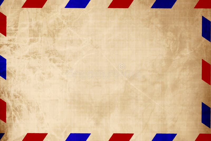 Vintage air mail envelope royalty free illustration