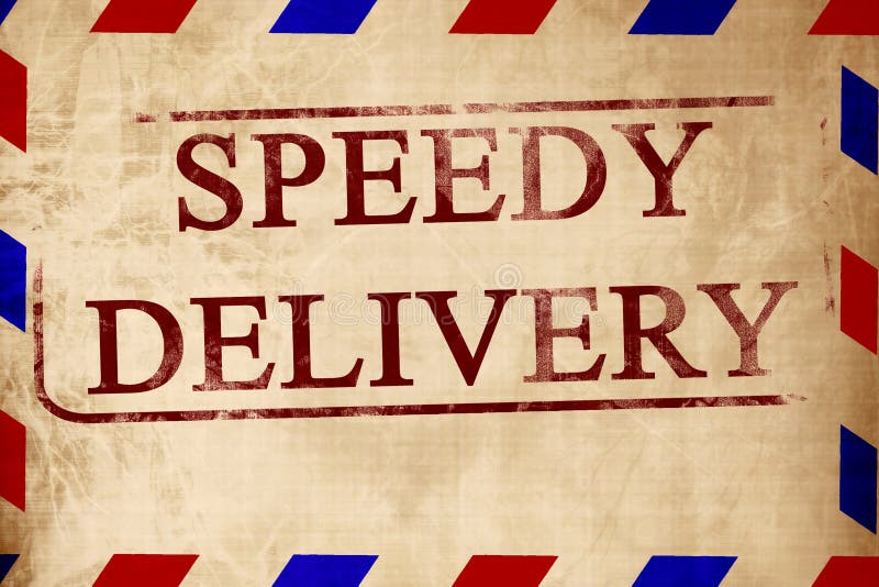 Vintage air mail envelope royalty free illustration