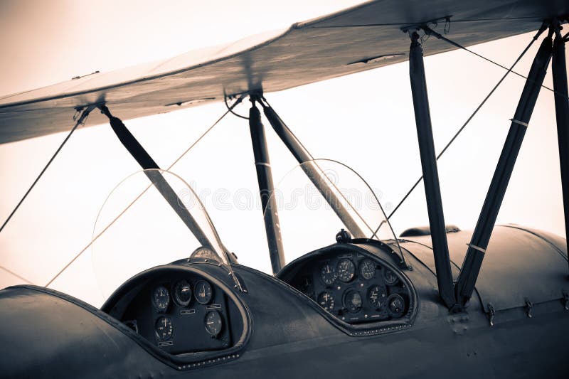 Vintage airplane royalty free stock photo