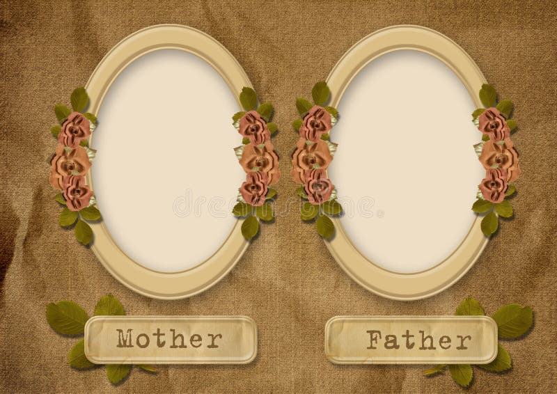 Vintage album family tree