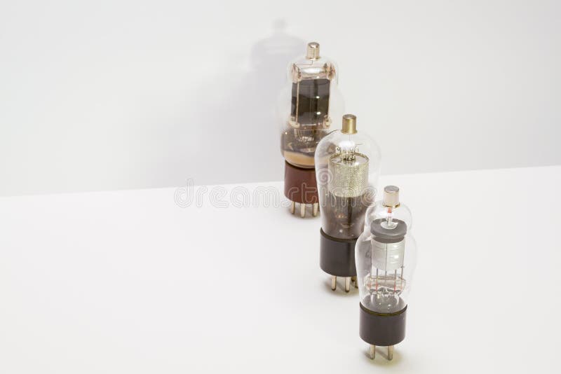 Vintage amp tubes stock image. Image of internal, glass 40233925