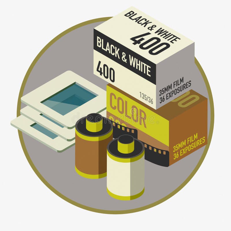 Vintage analog camera equipment vector illustration
