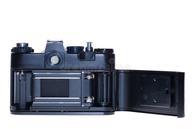 Vintage Analogue Film Camera Isolated Background Stock Image Image of