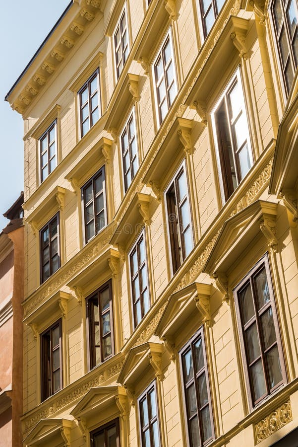 Vintage Architecture of Historic Houses Downtown